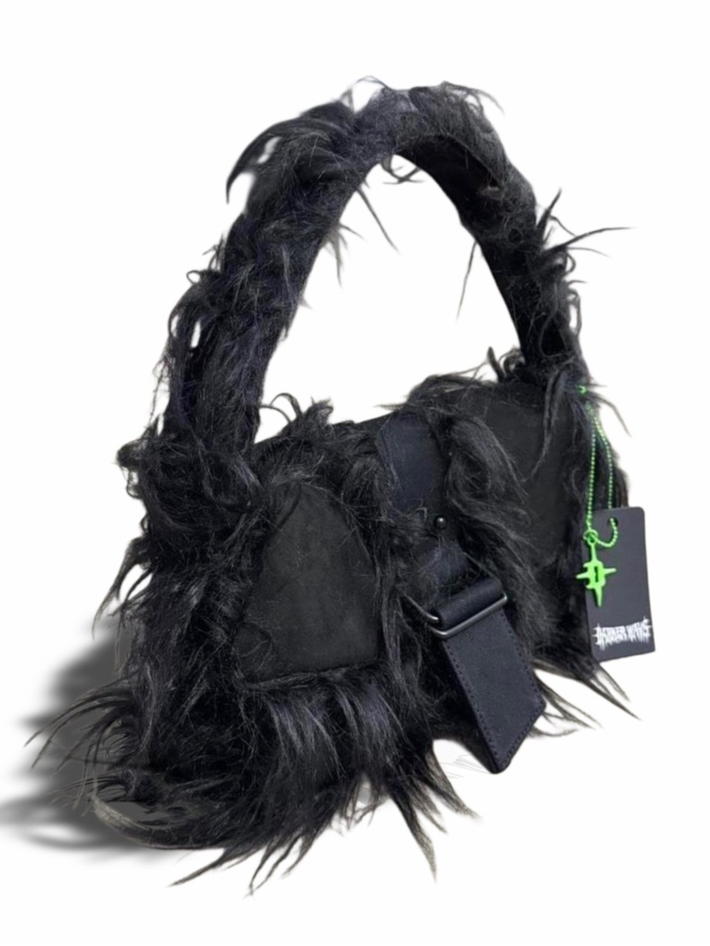 Darker Wavs Faux Fur Shoulder Bag - Picture 7 of 8